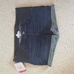 Maternity jean shorts